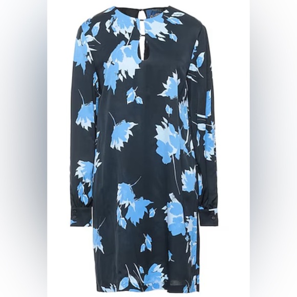 Mariella Rosati Dresses & Skirts - Elegant Blue Floral Dress